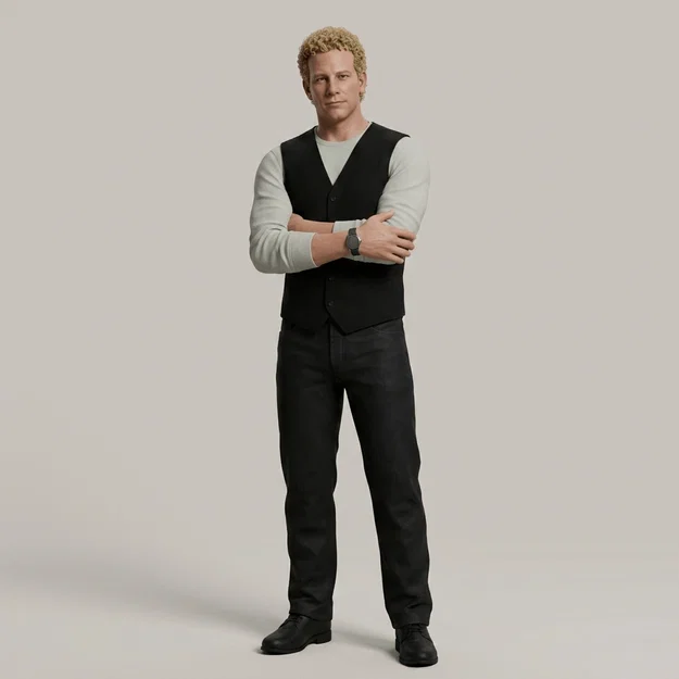 Mô hình 3D Steve Sanders 90210 - Ian Ziering phong cách thập niên 90 - Image 1