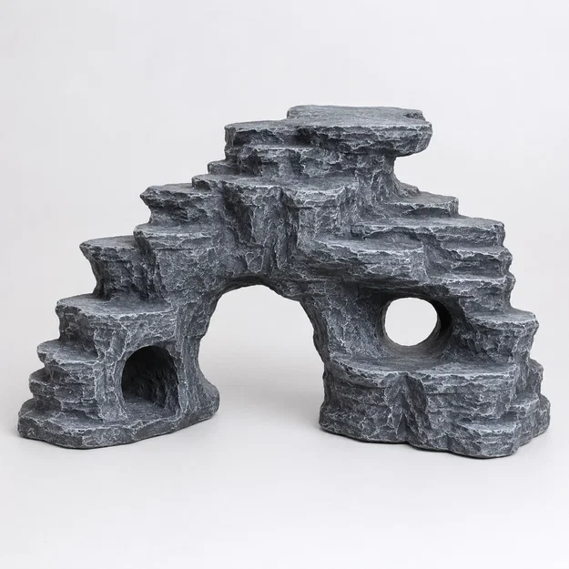 Mô hình hang đá trang trí bể cá và tiểu cảnh ấn tượng (File STL) - Image 1