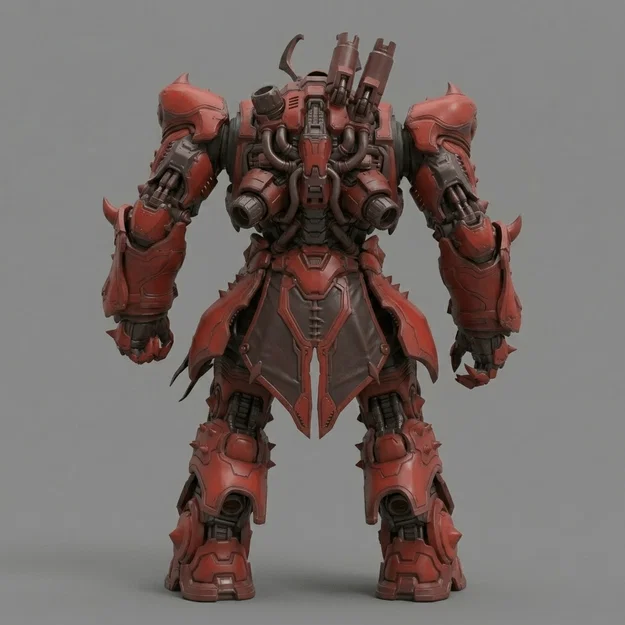 Mô hình 3D Davoth Dark Lord từ game Doom Eternal sắc nét - Image 2