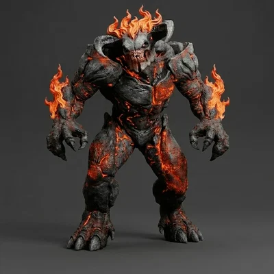 Mô hình 3D Baron of Hell từ Doom Eternal cực ngầu cho game thủ