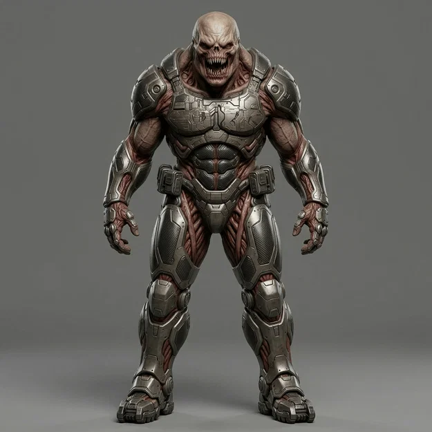 Mô hình 3D chiến binh Possessed Soldier từ tựa game Doom - Image 1