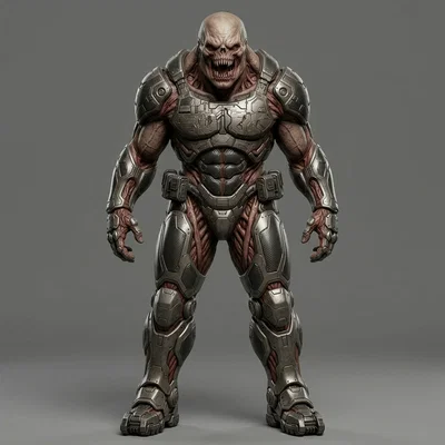 Mô hình 3D chiến binh Possessed Soldier từ tựa game Doom