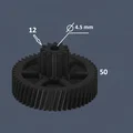 Bánh răng thay thế máy hủy giấy 12T-50T (lỗ trục 4.5mm) in 3D - Thumbnail 1