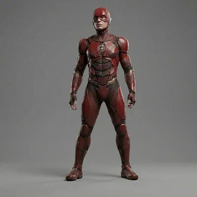 Mô hình 3D The Flash (Ezra Miller) - Siêu anh hùng tốc độ