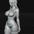 Mô hình tượng nữ nhân vật Anime phong cách quyến rũ cho in 3D - Thumbnail 2