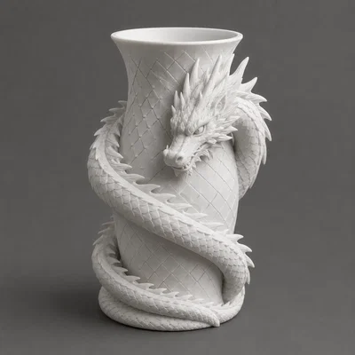 Bình Hoa Rồng Cuộn (Dragon Wrap Vase)