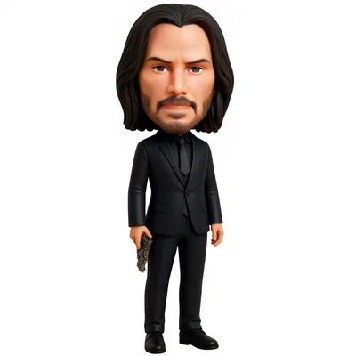 Mô hình John Wick 3D - Tượng Chibi sát thủ chuyên nghiệp ấn tượng
