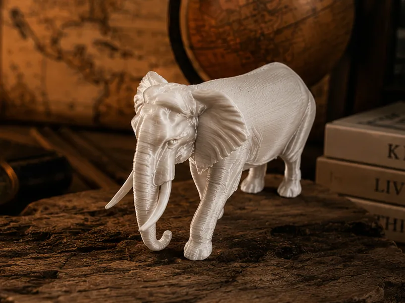 Mô hình 3D Voi Châu Phi - Tượng động vật in 3D sắc nét - Image 1
