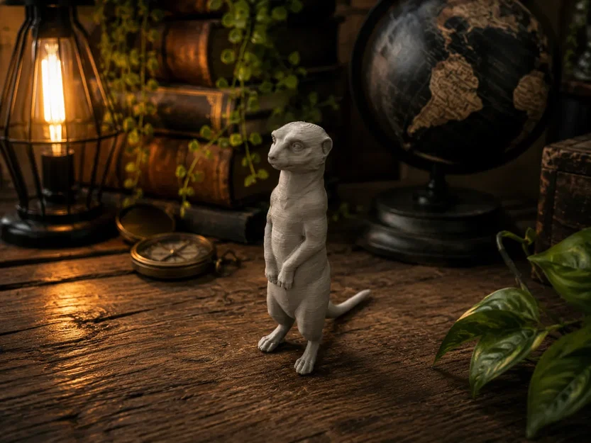 Tượng chồn Meerkat - Người bảo vệ tò mò của sa mạc - Image 1