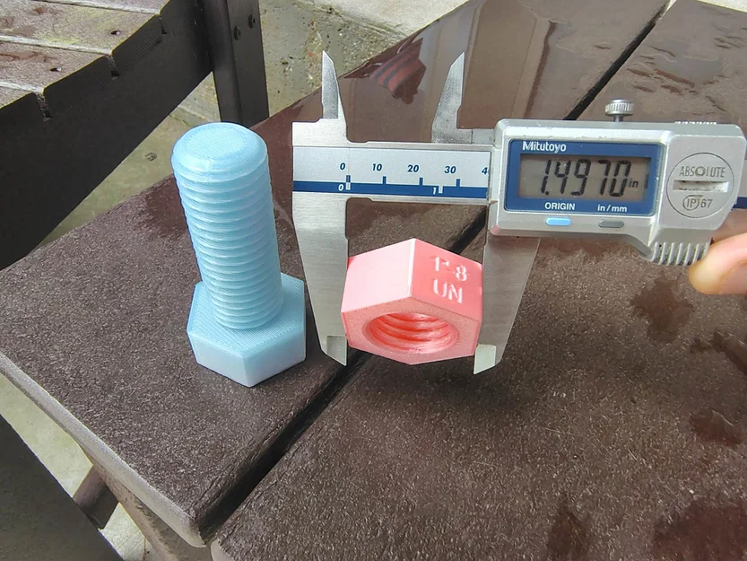 Bộ bu-lông và đai ốc 1 inch - 8 TPI - Image 3