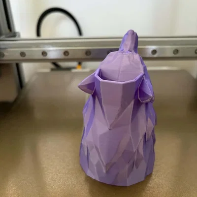 Bình hoa Sói Low Poly - Lọ hoa hình học hiện đại trang trí nhà cửa