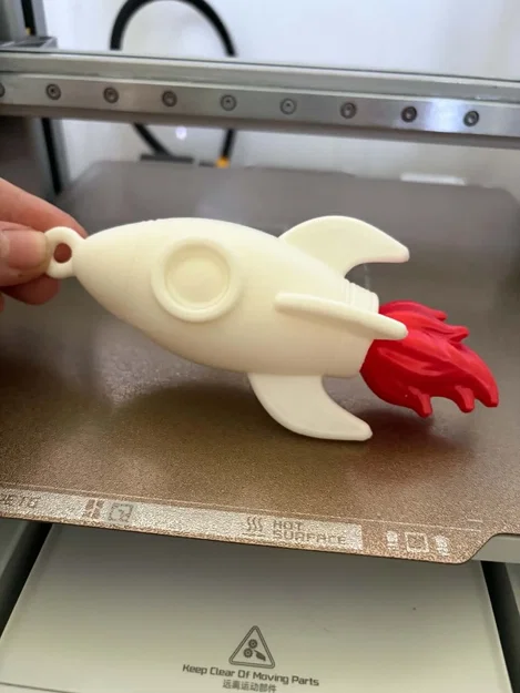 Móc khóa Tên lửa Rocket Blast - Mô hình in 3D - Image 2