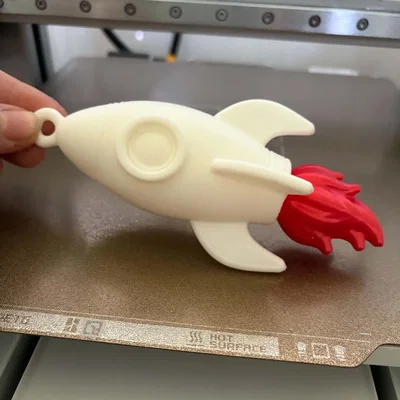 Móc khóa Tên lửa Rocket Blast - Mô hình in 3D
