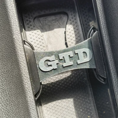Thanh chắn khay để ly xe VW Golf MK6 GTD (3D Printable)