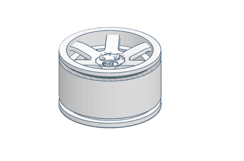 Mâm xe Lego Technic cỡ vừa (Lego Technic Rim) tự in 3D - Image 1