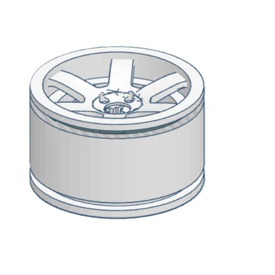 Mâm xe Lego Technic cỡ vừa (Lego Technic Rim) tự in 3D