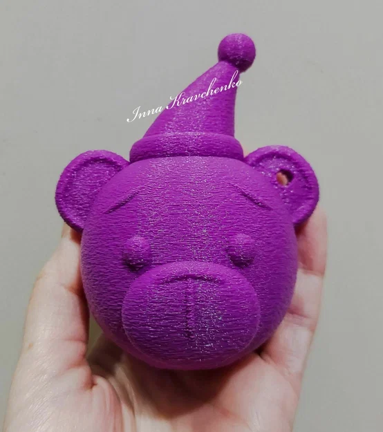 Đồ trang trí đầu gấu Giáng sinh dễ thương - Tự in 3D cực đẹp - Image 1