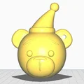 Đồ trang trí đầu gấu Giáng sinh dễ thương - Tự in 3D cực đẹp - Thumbnail 4