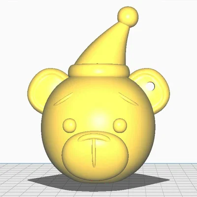 Đồ trang trí đầu gấu Giáng sinh dễ thương - Tự in 3D cực đẹp