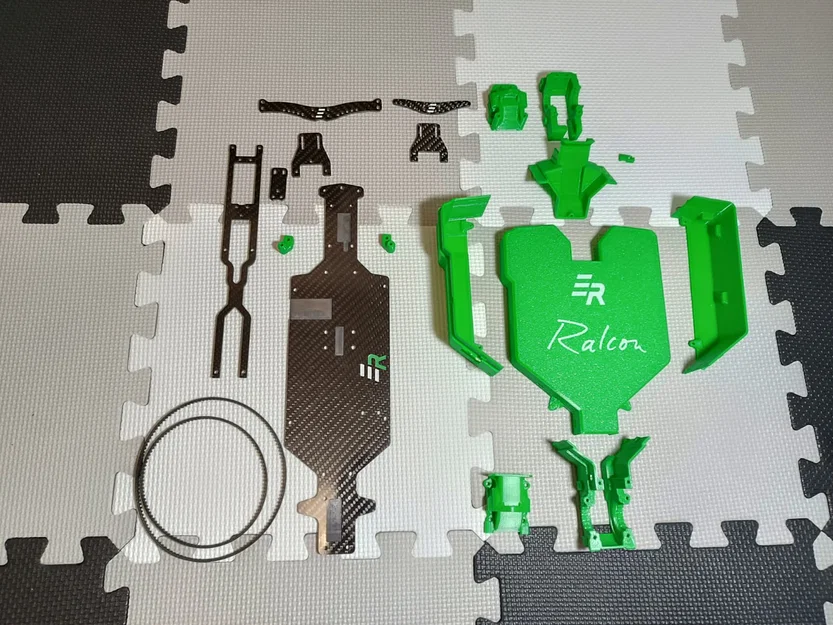 Bộ chuyển đổi EmbieRacing Ralcon cho Xray T3 - đầy đủ các linh kiện - Image 2