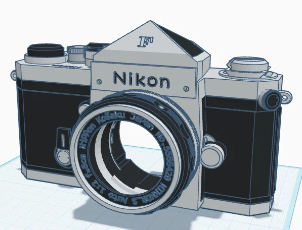 Mô hình ốp lưng điện thoại phong cách máy ảnh Nikon cổ điển - Image 2