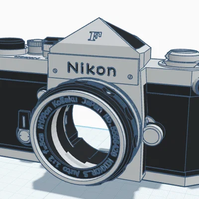 Mô hình ốp lưng điện thoại phong cách máy ảnh Nikon cổ điển