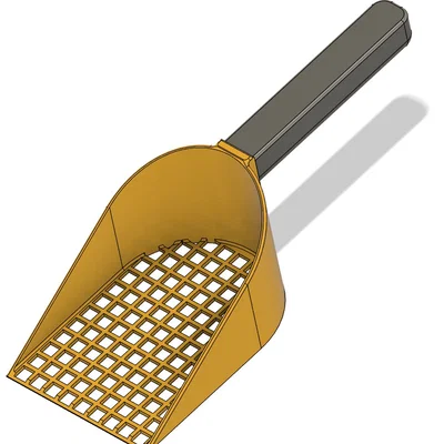 Xẻng xúc cát vệ sinh cho mèo 2 mảnh in 3D bền đẹp