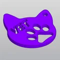 Móc khóa in 3D hình đầu mèo VET độc đáo tặng bác sĩ thú y - Thumbnail 2