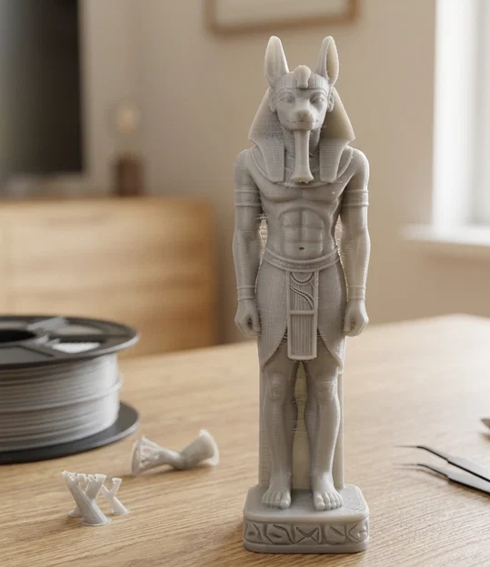 Mô hình in 3D tượng thần Anubis phong cách Ai Cập cổ đại - Image 1