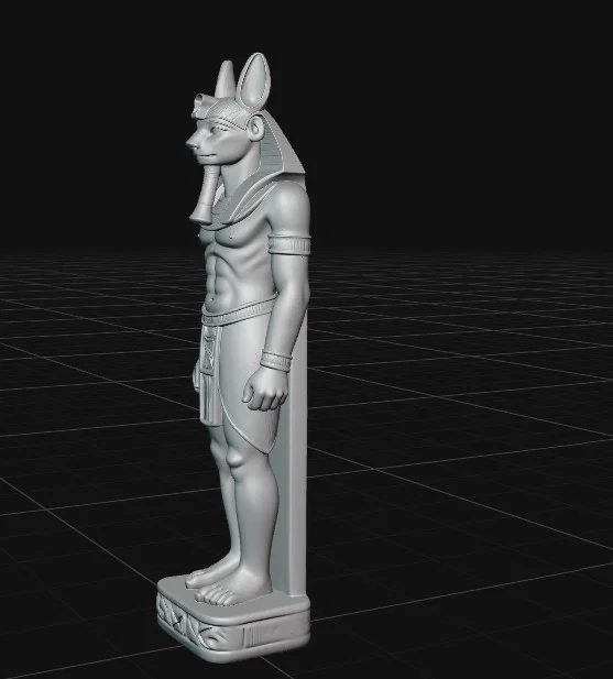 Mô hình in 3D tượng thần Anubis phong cách Ai Cập cổ đại - Image 2