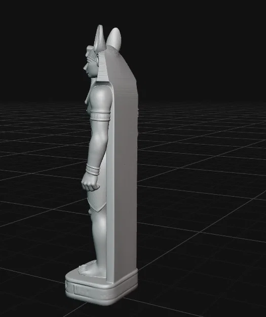 Mô hình in 3D tượng thần Anubis phong cách Ai Cập cổ đại - Image 3