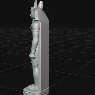 Mô hình in 3D tượng thần Anubis phong cách Ai Cập cổ đại