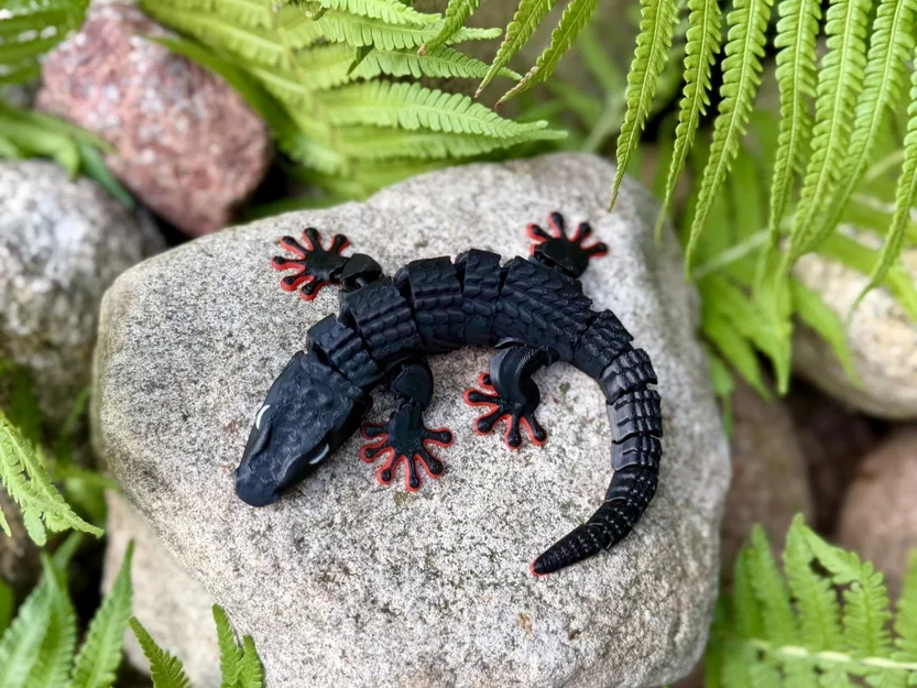 Thằn lằn cử động (Articulated Lizard) - In nguyên khối không cần support - Image 2