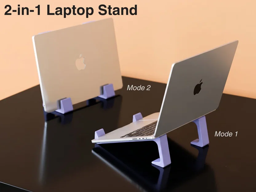 Giá đỡ laptop 2 trong 1 (chế độ làm việc & chế độ cất gọn) - Image 1