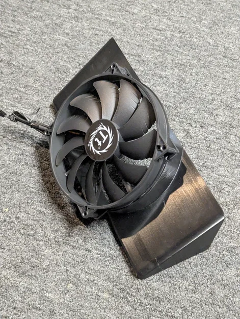 Khung gắn quạt 200mm cho cửa sổ gạch kính - Image 1