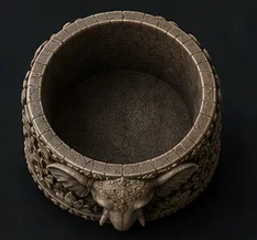 Chậu cây trang trí đầu voi - Mô hình 3D độc đáo cho không gian xanh - Image 3