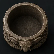 Chậu cây trang trí đầu voi - Mô hình 3D độc đáo cho không gian xanh