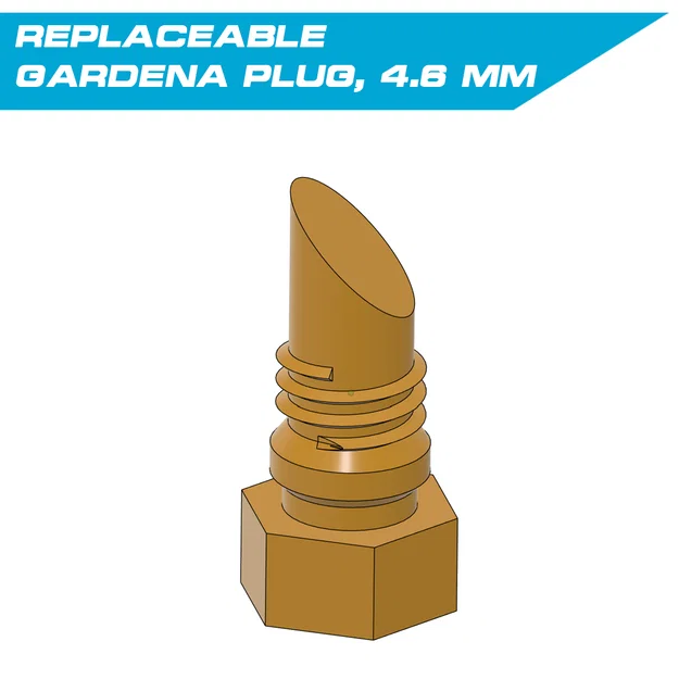Nút bịt thay thế cho ống tưới Gardena 4.6 mm - Image 1