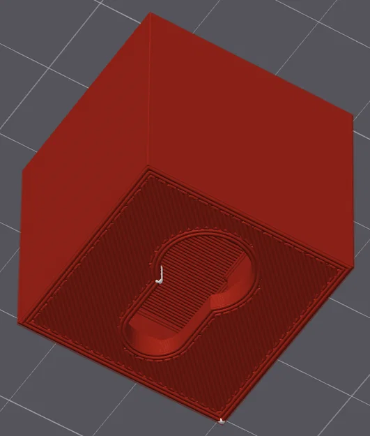 Mô hình lỗ treo tường (Keyhole Hanger - Negative Part) - Image 1