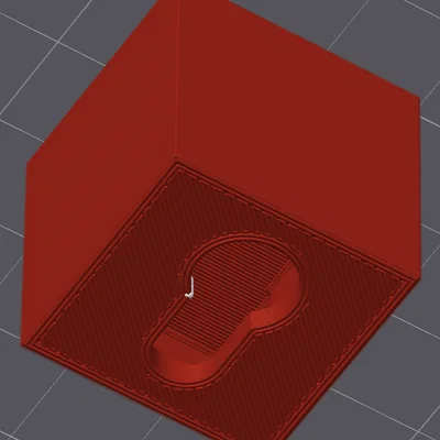 Mô hình lỗ treo tường (Keyhole Hanger - Negative Part)
