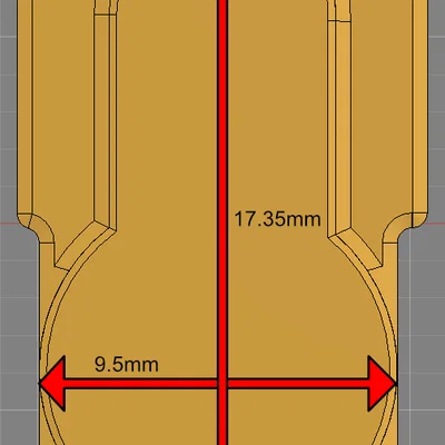 Mô hình lỗ treo tường (Keyhole Hanger - Negative Part)