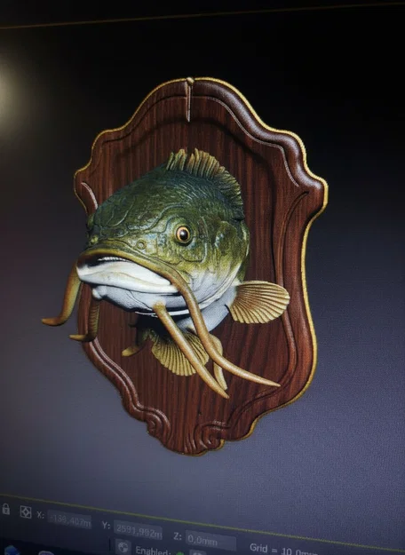 Mô hình đầu cá trê trang trí treo tường độc đáo cho người câu cá - Image 2