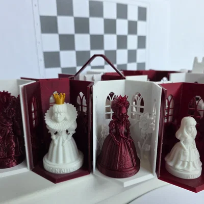 Modular Display Cells | Tủ Trưng Bày Cờ Vua "Through the Looking-Glass"