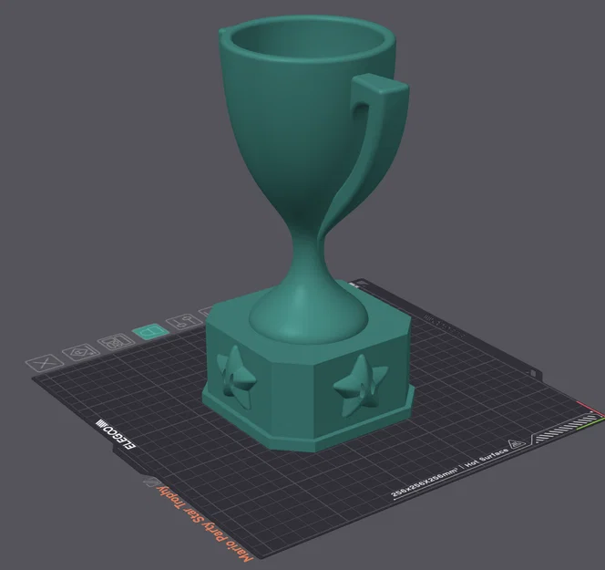 Cúp Mario Party Star Trophy - Mô hình in 3D vinh danh nhà vô địch - Image 1