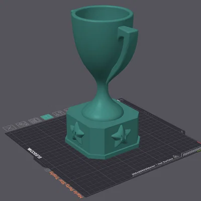 Cúp Mario Party Star Trophy - Mô hình in 3D vinh danh nhà vô địch