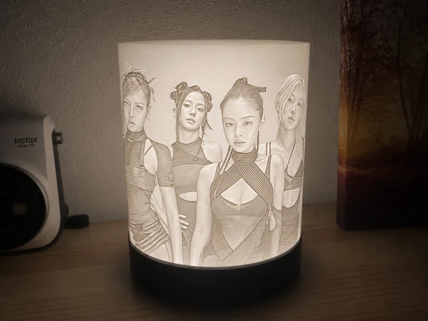 Đèn ngủ 3D Lithophane Blackpink trang trí cực chất - Image 1