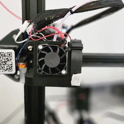 Ngàm gắn quạt tản nhiệt SATSANA TZ E3 V2 cho máy in 3D Ender 3