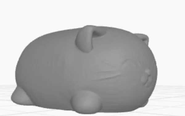 Mô hình in 3D chú mèo béo đáng yêu Cool cat Needow - Image 1