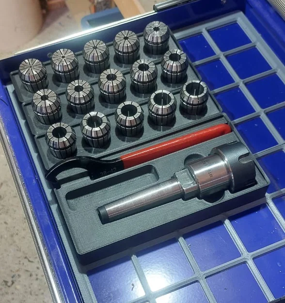 Khay Gridfinity cho đầu kẹp MC2 ER25 collet holder - Image 1