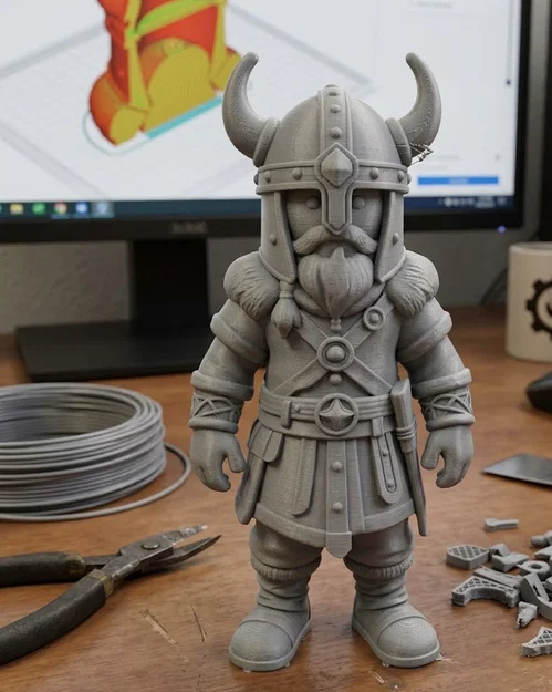 Mô hình chiến binh Viking dũng mãnh để in 3D chi tiết sắc nét - Image 1